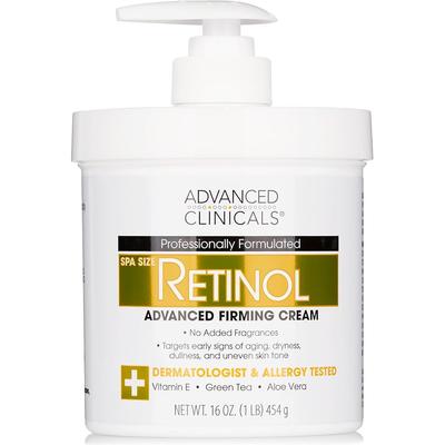 Advanced Clinicals Retinol Body Cream Moisturizing 454g