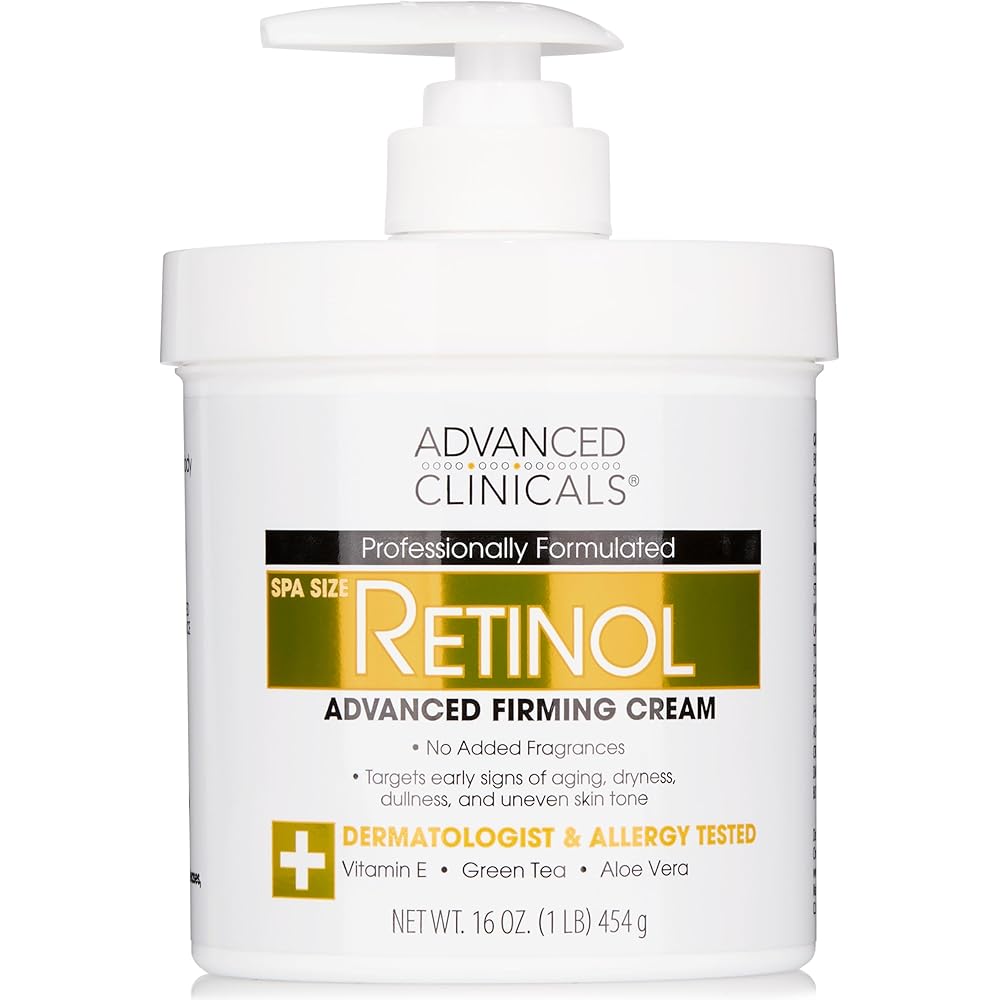 Advanced Clinicals Retinol Body Cream Moisturizing 454g