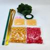 Osmanthus DIY Bouquet Kit: Leaf, Petal, Loose Beads, String, and Flower Weaving Materials