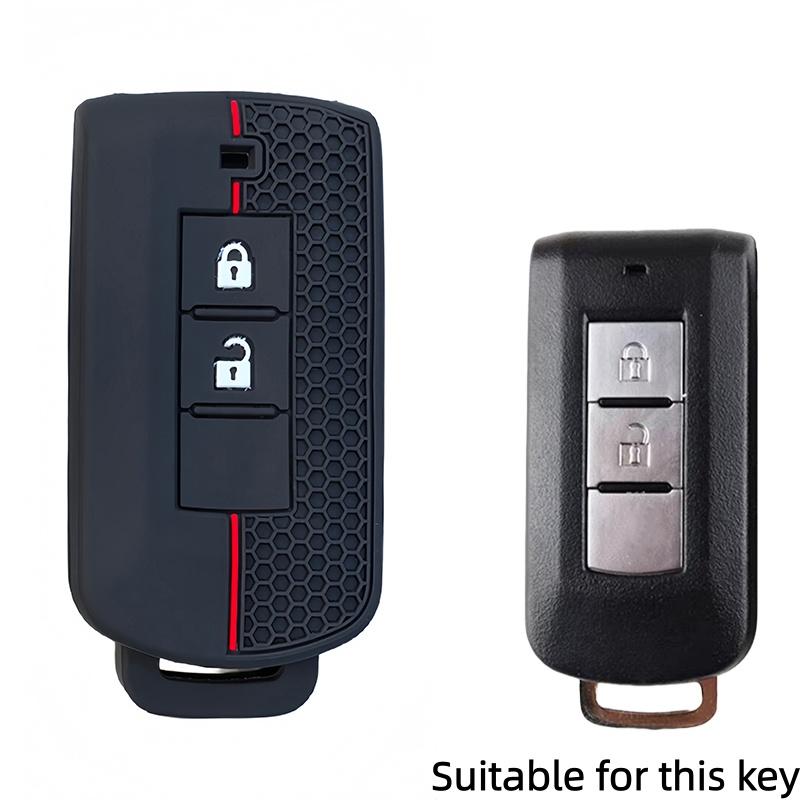 Silicone Car Key Case Cover Shell For Mitsubishi Xpander Outlander Asx Pajero Eclipse Cross Montero