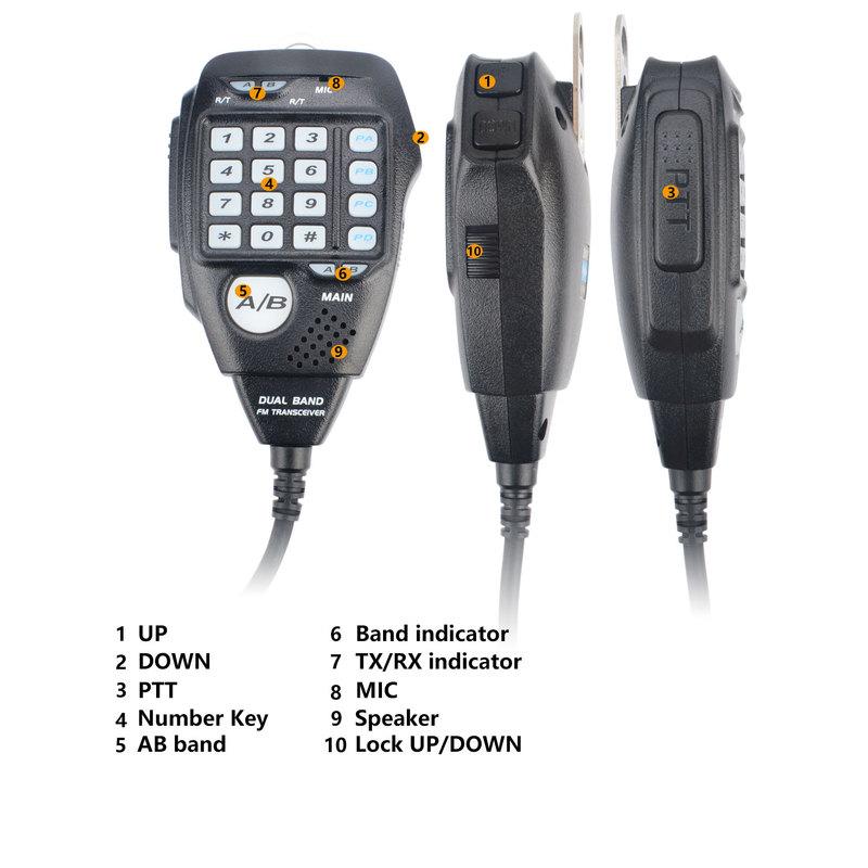 Anytone AT-778UVII GMRS VOX Dual Band 136-174MHz&400-490MHz 25Watt 200Channels 2m 70cm Amateur Analog Mobile Radio Color Screen