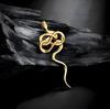 Unique Gold Snake Brooch Symbolizing Strength and Elegant Fashionable Accessory for Parties or Business Meetings