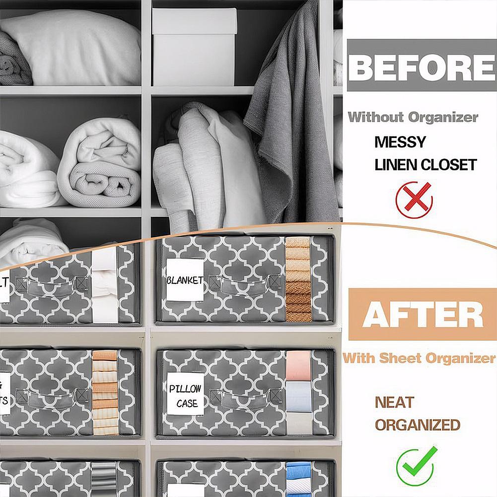 Wardrobe Storage Box Waterproof Underbed Storage Container Wear-Resistant Foldable Clothes Organizer for Home Bedroom Organizing