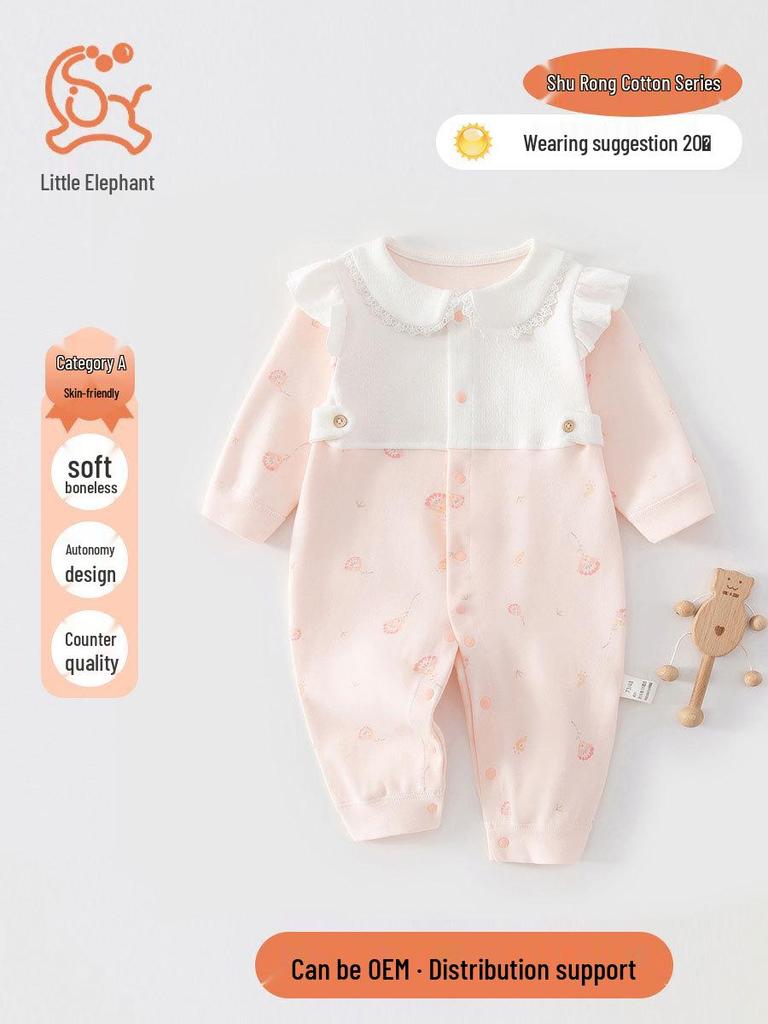 Floral Warmth Newborn Velvet Cotton Long Sleeve Bodysuit