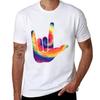 ASL ILY TYE DYE TShirt PerforUnisexce Dry Fit TShirt