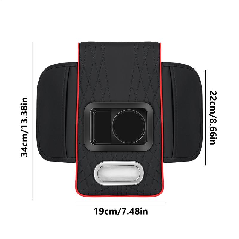 Center Console Pad Center Console Pad Pillow With Storage Pockets Armrest Pillow For Car With Cup Holder And Tissue Holder For