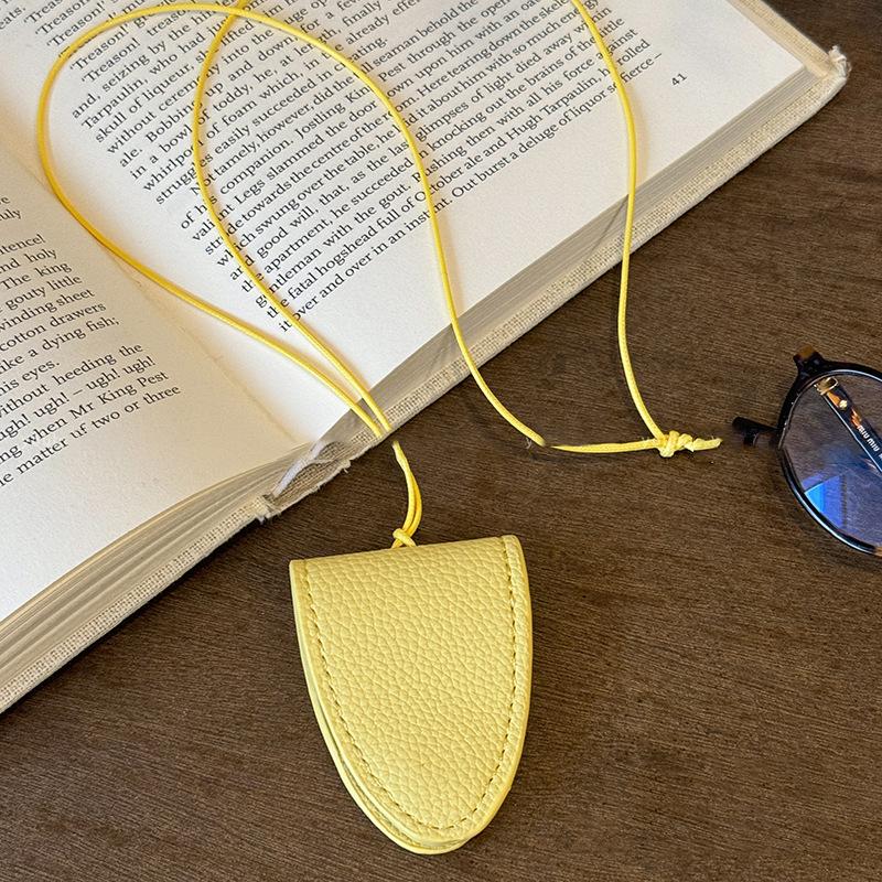 

Дофамин кожаный магнитный клип для очков на шею ожерелье модная простая цепочка на ключицу нишевая ювелирная бижутерия высокого класса