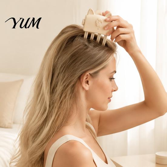 Adjustable Temperature Hair Clip Heated Volume for Fine Flat Hair, Electric Root Lifter Comb Non Damaging Fluffer with 2 Heat Settings, Volumizing