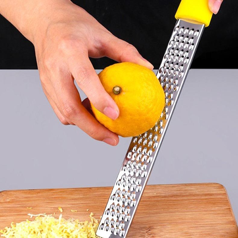 Multi-Functional Stainless Steel Cheese, Lemon Grater & Slicer for Kitchen Baking