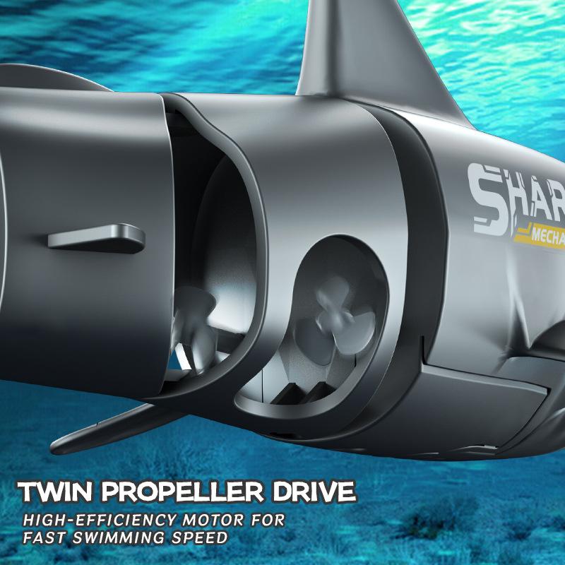 Rc Remote Control Shark Diving Bionic Fish Summer Water Children Electric Modular Battery Toys