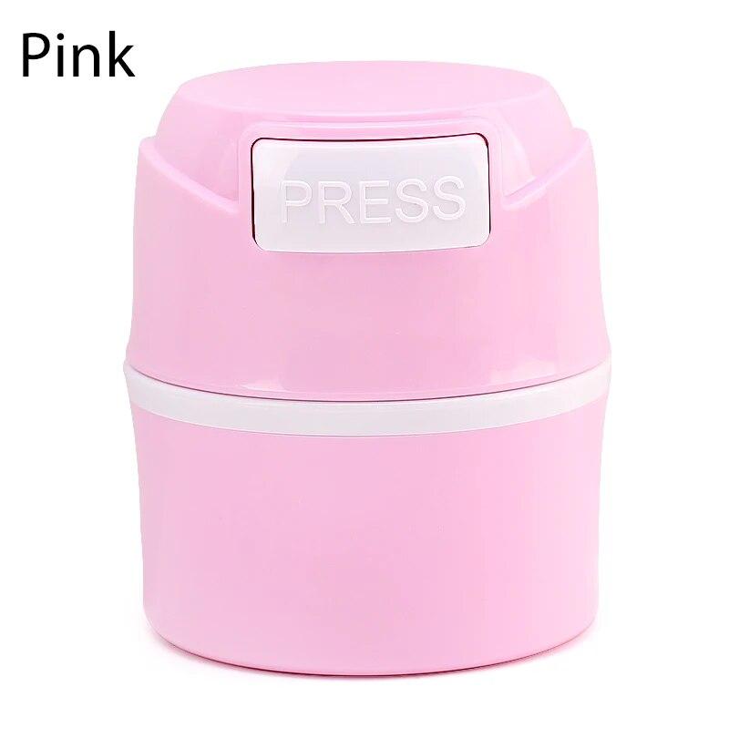 

Ємність для зберігання клею для вій Контейнер для клею Підставка для нарощування вій Активоване вугілля Запечатана банка для зберігання Аксесуари для макіяжу Інструмент рожевий