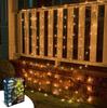 JOYFY 2 Pack of 100/150 Christmas Net Lights for Bushes Warm White Christmas Lights Outdoor Mesh Lights for Xmas Tree