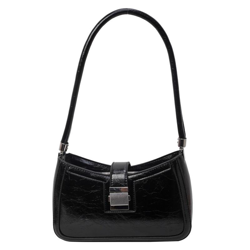 

Модная сумка под мышкой Женская сумка с высоким чувством стиля Простая маленькая квадратная сумка Модная сумка через плечо чёрный