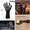 3 Styles Gothic Resin Devil Hand Wall Candle Holder Creepy Reaching Hand Sculpture Halloween Party Haunted Home Decoration