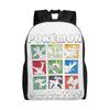Pokemon Backpacks Squirtle Splashing Water Manga Panel Daypack  Mochila High School Sturdy Shoulder Rucksack