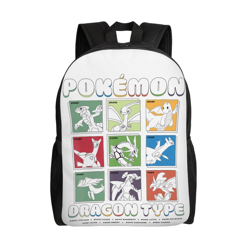 Pokemon Backpacks Squirtle Splashing Water Manga Panel Daypack  Mochila High School Sturdy Shoulder Rucksack
