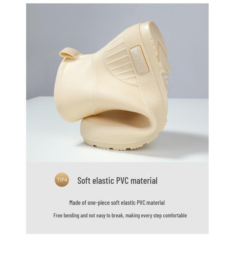 2024 Women's Fashionable Non-Slip Waterproof Rain Boots - Short Tube