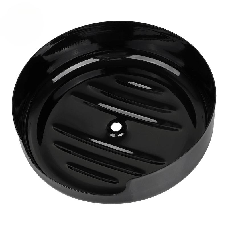 8" For Harley Sportster XL 2012-UP Softail FLST FXST 2011-2017 Motorcycle Air Cleaner Cover Plain Black Round Stripe Style