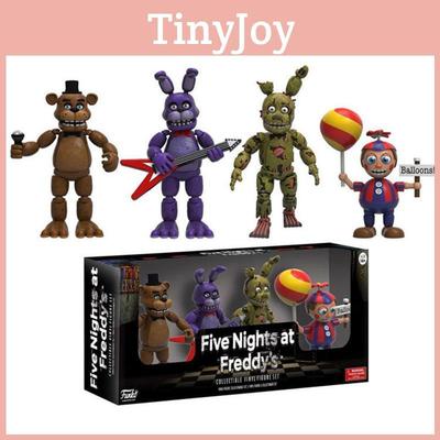 4pcs Fnaf Five Nights At Freddys Pizza Simulator 4cm Action Figures Toys Game