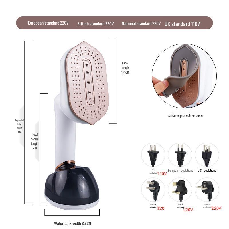 

Portable Dual-Use Folding Garment Steamer & Iron EU Standard
