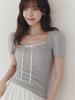 Teuwi Leshu Tie Lace T-Shirt [Short Sleeve.Ver Added]