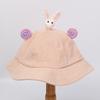 Baby bucket hat parent-child sunscreen bean tooth rabbit small yellow hat kawaii children sunscreen