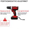 Rechargeable Electric Drill 48v 13000mah Cordless Screwdriver 2 Speed Driver 3 In 1 With 2 Li-ion Battery 220V/110v