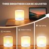 Rgb Colorful Night Light 7 Color-Changing Adjustable Brightness Table Lamp With Handle For Bedroom