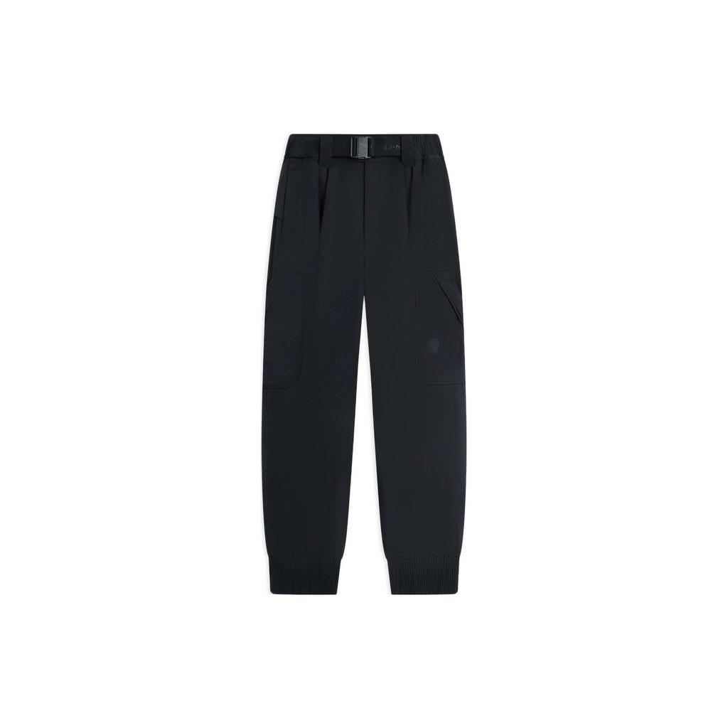 Li Ning Freizeit Hose Herren Schwarz Moderate Bündchen Hose AKXSB01-1
