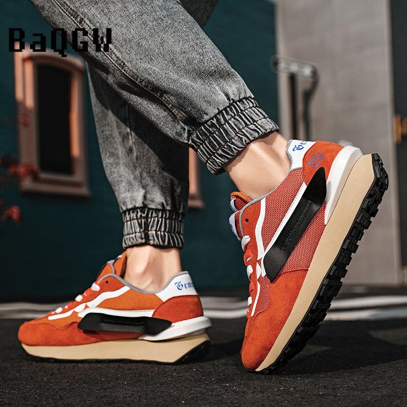 Casual Chunky Sneakers Tenis Luxury Running Shoes Trainer Race Mesh Breathable Shoes Fashion Increased Thick Platform Men Shoes