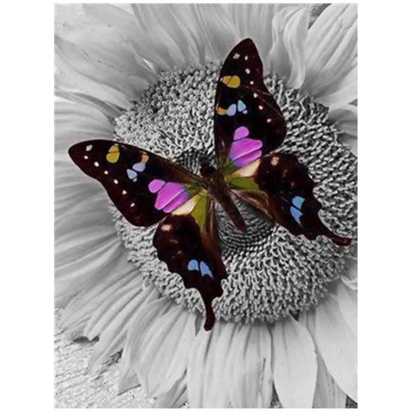 Volle 30X40CM 5D Diy Diamant malerei Farbe schmetterling Stickerei Kreuz Stich Home Decor Handmade