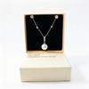 Vintage Rose Pearl Pendant Necklace Fashionable Versatile Women'S Copper Inlaid Zircon Jewelry