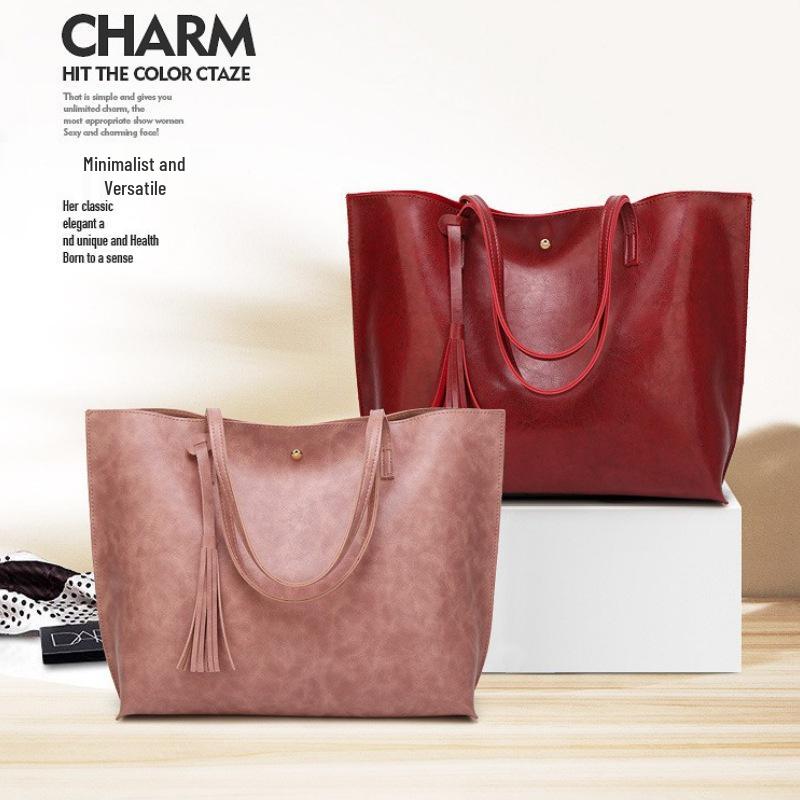 2026 Versatile European and American One-Shoulder Large Capacity Tote for Women