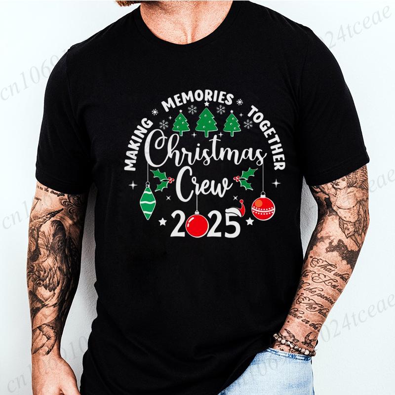 Making Memories Together Christmas Crew Matching T Shirt for Men Women Funny Matching Christmas 2025 Men Tops Graphic T-Shirt S разноцветный