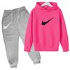Kids Autumn Winter Hoodie Boy Girl 3-13Yrs Letter Print Clothing Casual Top+Trousers 2P Child Gift Brand Sports Coat Jogging Set