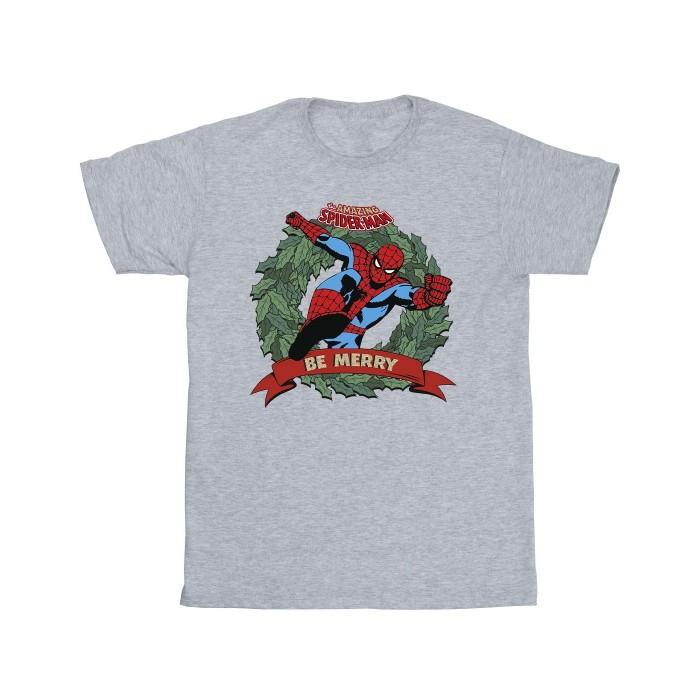 Spider-Man Boys Be Merry Cotton T-Shirt