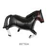 Galloping Horse Racing Festival Western Cowboy Hat & Boots Foil Balloon Set