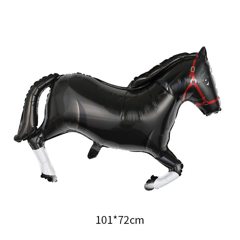 Galloping Horse Racing Festival Western Cowboy Hat & Boots Foil Balloon Set