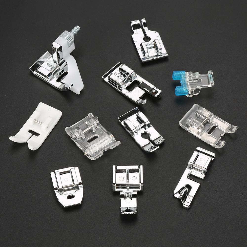 11PCS Multifunctional Presser Feet Set Clear Box Snap On Foot Press Foot  Domestic Sewing