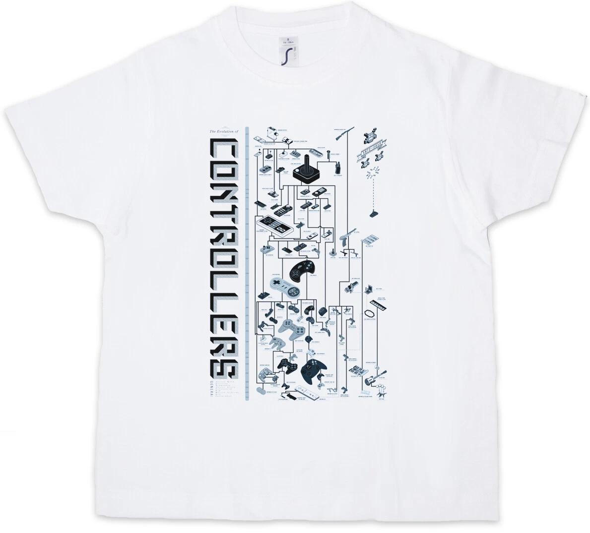 CONTROLLER EVOLUTION Kids Boys kids boys T-Shirt Video Game NES Joystick Gamepad Nerd 160