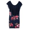 Sexy Floral Bodycon Mini Dress Sleeveless O Neck Holiday Party Short Dress for Women