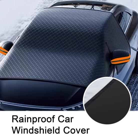 Car Windshield Cover Snow Protector Anti-Frost Sun Visor Magnetic Rainproof Freezing Snowproof UV Dustproof Summer Sunshade Fits Most Sedans MPVs SUVs
