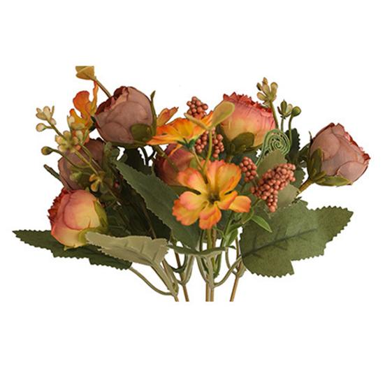 Flowers Real Like Faux Silk Flower Arrangements Mixed Fake Rose Hydrangea Bouquet