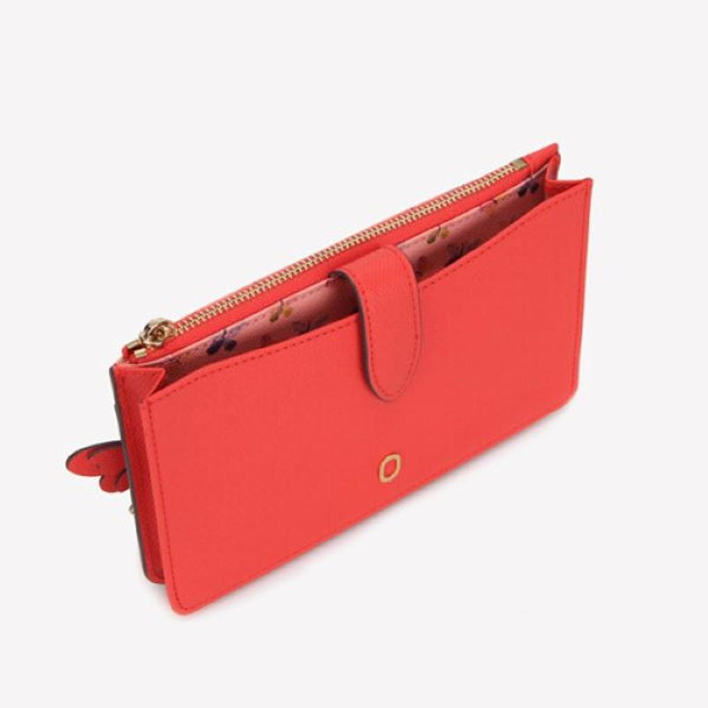 ELÉGANCE Women's Cowhide Leather Wallet/Cell Phone Crossbody Bag BNSW04KR