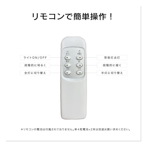 HIRO HLCL-BT5 LED Ceiling Light with Built-in Bluetooth Wireless Speaker for 10-tatami Rooms