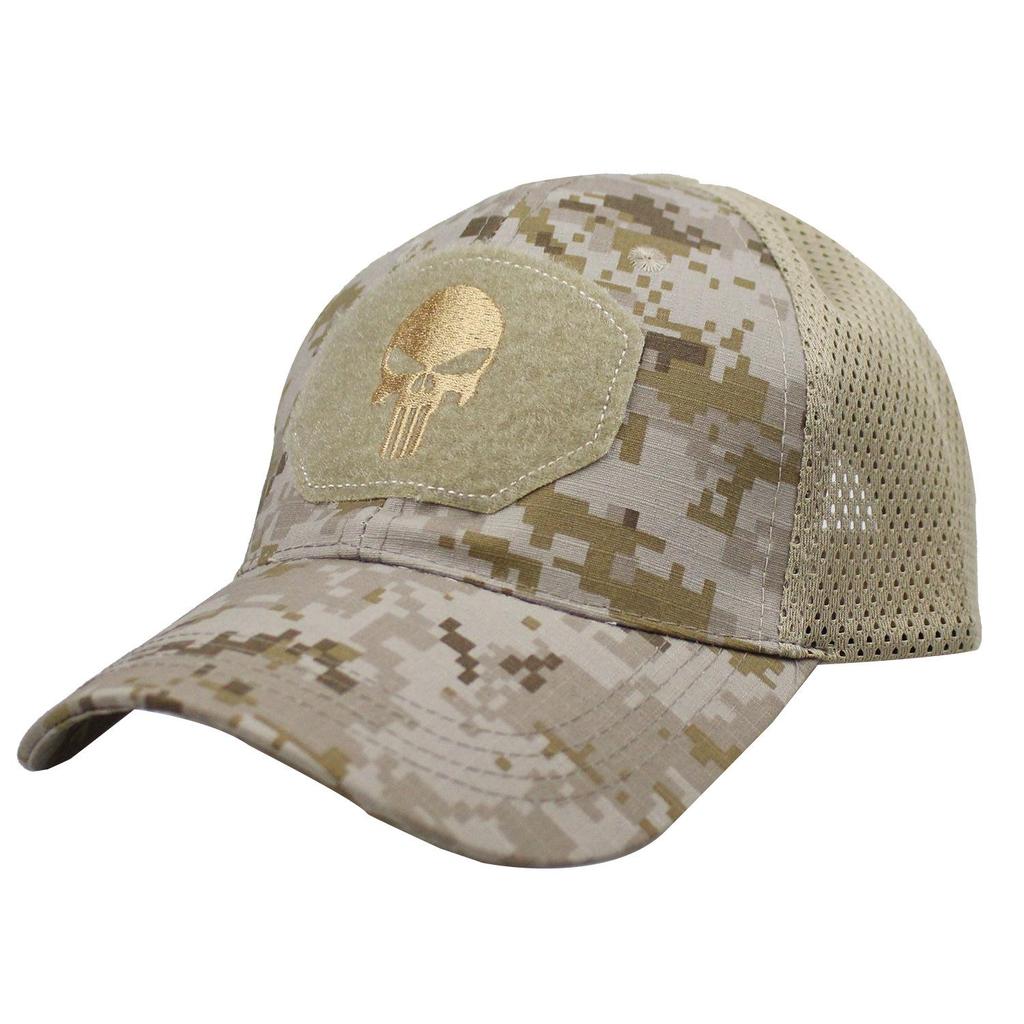 Special Forces Tactical Camo Baseball Cap with Mesh and Velcro