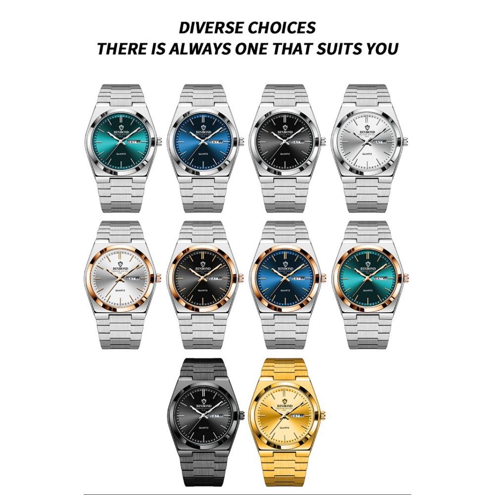 Casual Business Fashion Quartz Wristwatches Gold Clock Men Luxury Watch Automatic Watches Mens Movement Gifts Reloj Hombre