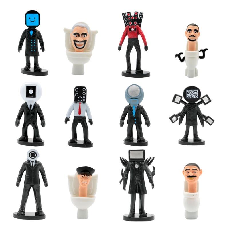 High-quality Pvc Material 2.5-4.5 Inch Toilet Man Vs Surveillance Man Action Figure Model Collectible