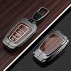 Zinc Alloy Key Fob Cover for Toyota Venza/C-HR/Levin GT/Avalon/Land Cruiser Prado/Wildlander, KeyCase Shell with Keychain