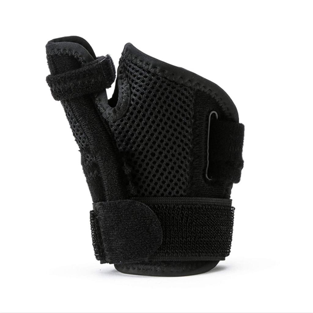 Thumb Wrist Guard Gloves Breathable Comfortable Soft Sports Fitness Wrist Guard Protection Gloves for Men Women Black